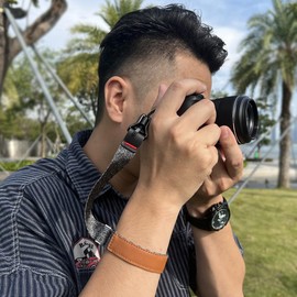 FEFUE Magnetic Buckle Hand Strap [Phone Wrist Strap] Designed for Camera Strap and Phone Strap, Adjustable Universal Wrist Lanyard (Grey)