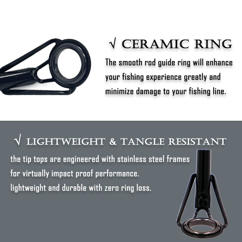 9KM DWLIFE Fishing Rod Tip Eyes Repair Kit Stainless Steel