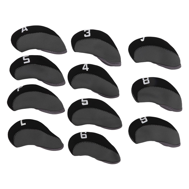 11PCS Golf Club Head Covers Neoprene Numbered Golf Club Head