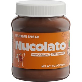 NUCOLATO | Crema de Avellanas | 12.3 oz - 350gr | Chocolate Sin Azucar - Snacks Saludables - Chocolates Sin Azucar | Crema Avellana - Keto - Sin Aceite de Palma | Untable Nucolato Sin Azucar