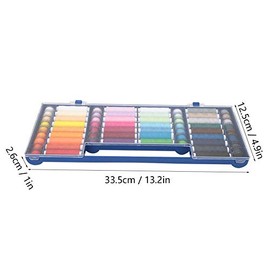32 Farben Nähgarn Kit Nähgarn Sortiment Set Nähmaschinengarn mit Aufbewahrungsbox für Heimwerker Anfänger Erwachsene Kinder Notfall Sommercamper Reisen und Zuhause
