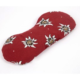 Eye Pillow Linseed + Eye Brace for Relaxation, Cooling or Yoga – Colour: Flower Edelweiss