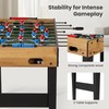 48” Foosball Table, Competition Sized Game Table with Adjustable Table