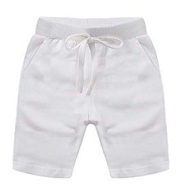 Ding-dong - Pantalones cortos de verano de algodón sólido para bebé, Blanco, 3 Años