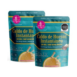 2 Pack Caldo De Huesos De Res En Polvo Zoma Tea De 240g