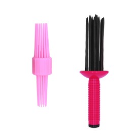 COLAYERIST 2PCS Curling Roll Comb, Curly Hair Brush for Curly Hair, Three Different Sizes of Styler Curl Brush Hairr Tools for Casual Wear or Special Events