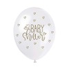 Unique 56120 Baby Shower Latex Balloons | 12" | Gold