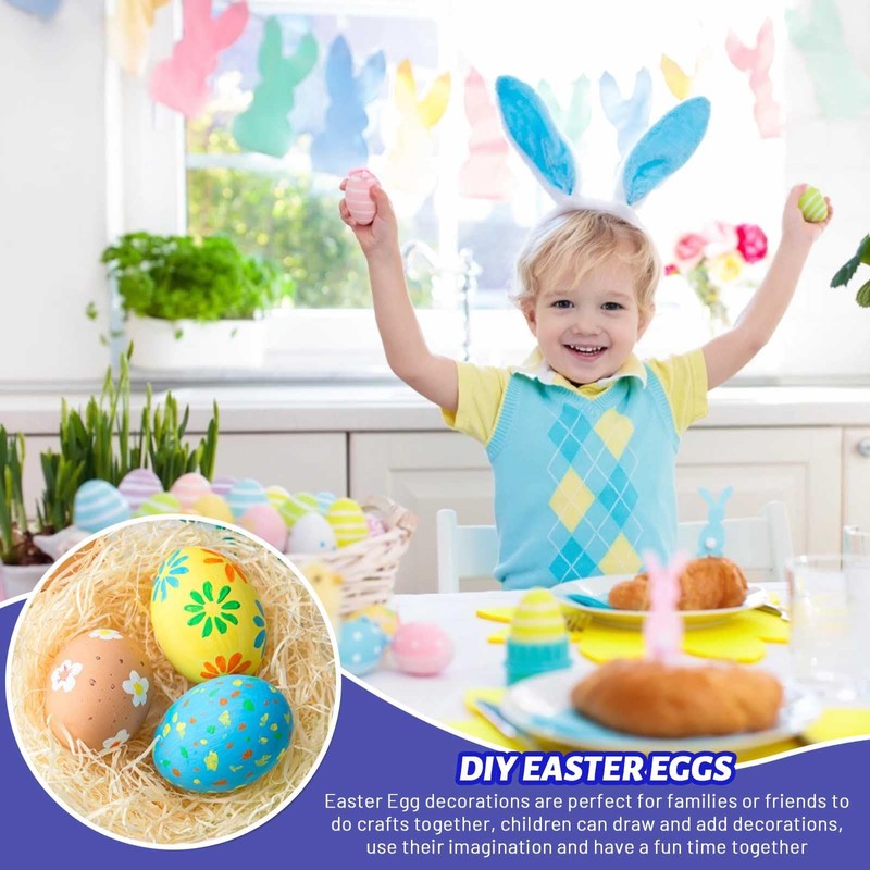 Egg Painting Set - 12 Wooden Eggs to Paint with