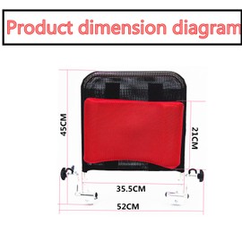 Wheelchair Headrest Neck Support Head Positioning Pillow Headrest for Wheelchair Post Surgery Neck Stabilizer Head Positioner Wheelchair Accessories for Seniors Adults(Red)