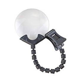 MAGNA-DESK 3.5" Rimless 2.5X Power Magnifier | Flexible Neck & Sturdy Clip | Enhanced, Hands-Free Visual Aid | Ideal for Detailed Reading & Craft Tasks | User-Friendly Design