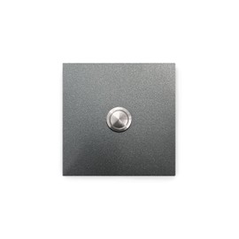 KTC-Home Premium Doorbell Iron Glimmer Curved Push Button 9 x 9 cm DB 703 UV and Weather Resistant Powder Coated