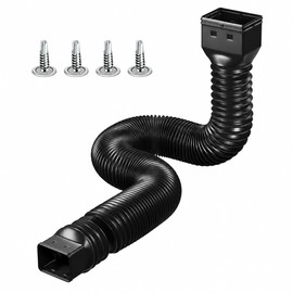 Retractable Downspout Extension for Rain Gutters – Adjustable Drainage Extender with Screws for Yard & Home Exterior