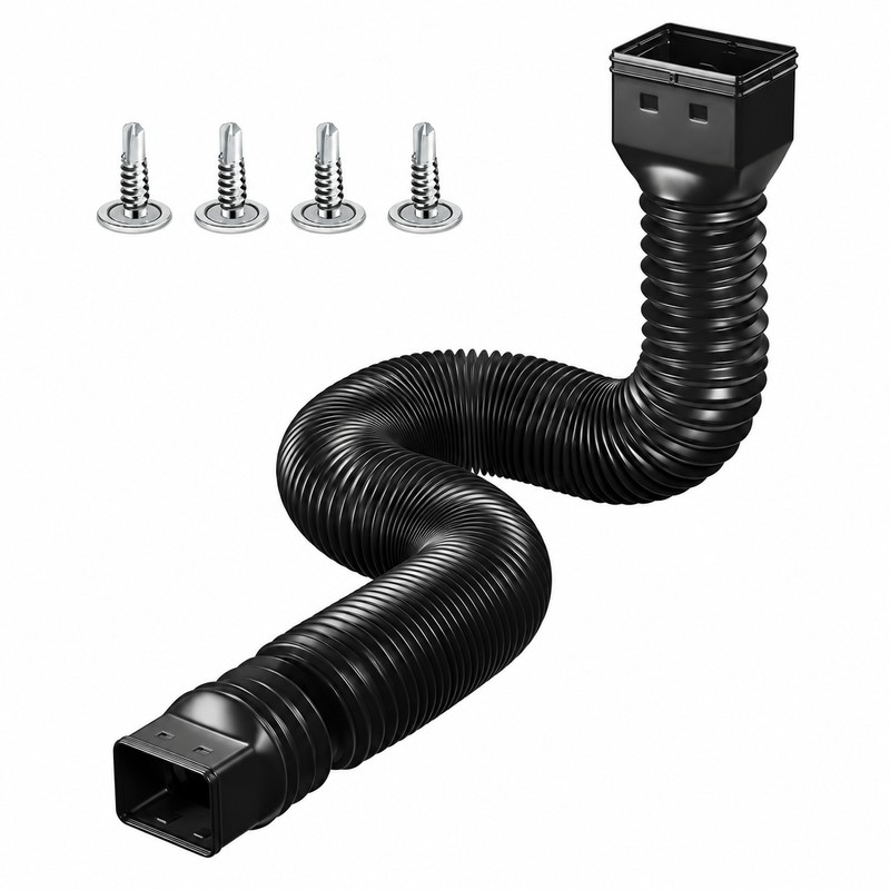 Retractable Downspout Extension for Rain Gutters – Adjustable Drainage Extender
