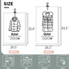 Meetall 6Pack Hanging Vacuum Storage Bag Reusable Space Saver Compressed