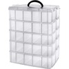 MSYU 5-Tier Stackable Plastic Storage Container Box with 50 Adjustable