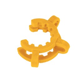 10pcs 14mm Plastic Joint Clips, Lab Keck Clamp, Lab Keck Clips for Glass Standard Conical Interface Clip Ground Glass Joint, Red & Yellow