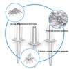 BESTYCHAO 50pcs Aluminum Blind Rivets with Large Flange 4.8mm x