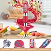 Cordless Immersion Blender Handheld: Powerful Rechargeable Electric Hand Blender, 21-Speed