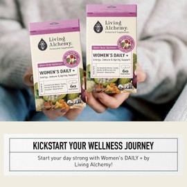 Whole Body Optimizer - Women's Daily Fermented Blend with Acerola, Avocado, Astaxanthin, Turmeric, & Moringa – Vegan, Non-GMO - Living Alchemy, 60 Pcs