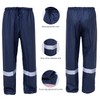 HANMENGXUAN Rain suit, Safety Rain Set High Visibility Reflective Heavy
