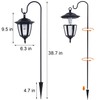Dynaming 2 Pack Solar Hanging Lights Outdoor, Solar Powered Garden