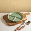 Hoshisea Divided Ceramic Dinner Plate, Split Diet Plate, Snack Plate,