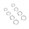 Kstudent 4 Pairs Titanium Steel Hoop Earrings for Men Women,