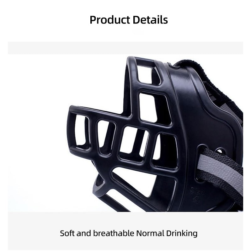 Dog Muzzle, Basket Muzzle for Small Medium Large Dogs, Soft