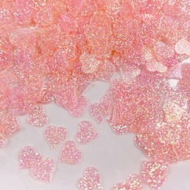 2500pcs Pink Love Heart Shaped Glitter Confetti for Valentine's Day, Anniversary, Birthday, Wedding, Bridal Shower & Baby Shower Parties Decorations