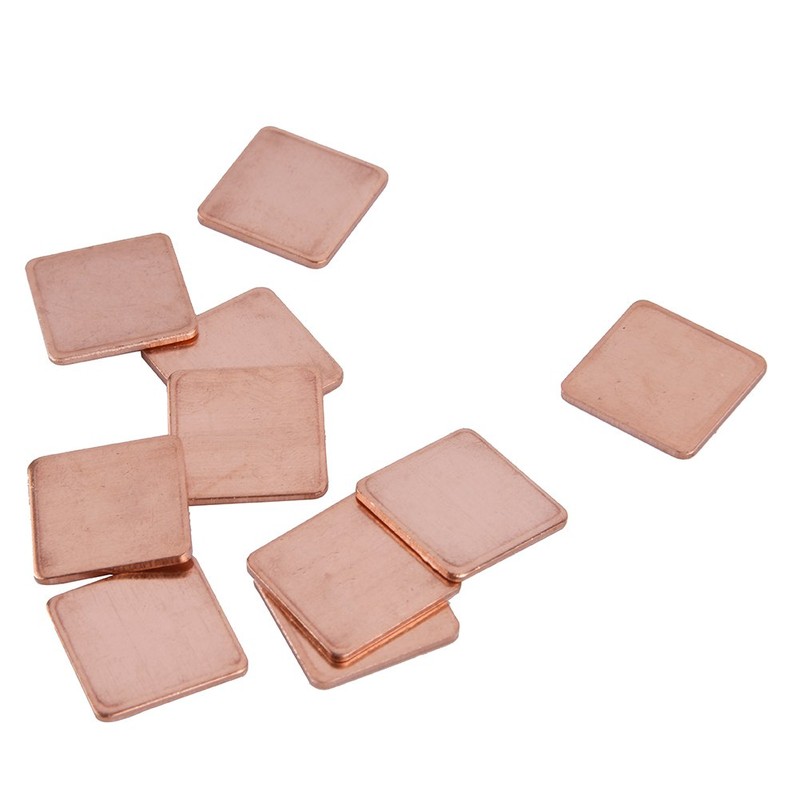 Dpofirs Pack of 10 Copper Shim, Copper Sheet Shim Piece