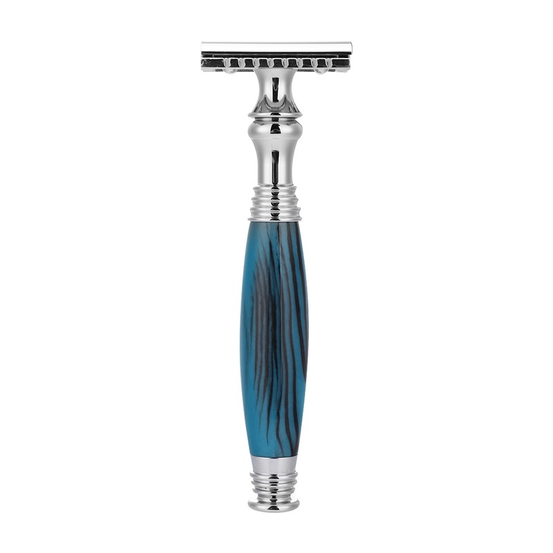 Men Manual Safety Double Edge Long Handle Razor Shaving Brush