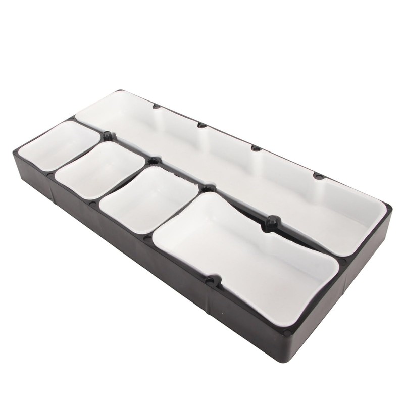 Waterproofs Watch Parts Storage Box with 5 Compartments Shockproof Organizer