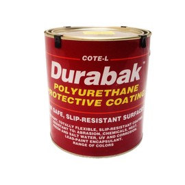 Durabak Original (For Indoors), TEXTURED version - Non Slip Coating, Bedliner, Deck Paint for ALL Boats - Many colors to choose from! - WHITE - GALLON