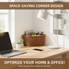 Hemobllo Corner Storage Basket, 90 Degree Triangle Organizer Bin for