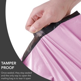 100pcs Baby Pink Parcel Bags, Postage Bags, Mailing Bags 6x9 Sizes 100 Pack Poly Postal Bags Self Seal iSOUL Small to Large Mailing Bags Packaging Assorted Mailers Posting Shipping Post Bag Envelopes
