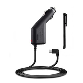Ramtech DC 12V 2A Universal Car Charger Power Adapter Cable Cord for GPS, Compatible with Rand McNally TripMaker RVND 5510 5525 7710 7715 7720 7730 7735 LM RVND 7, Stylus Pen Included, CHMNA
