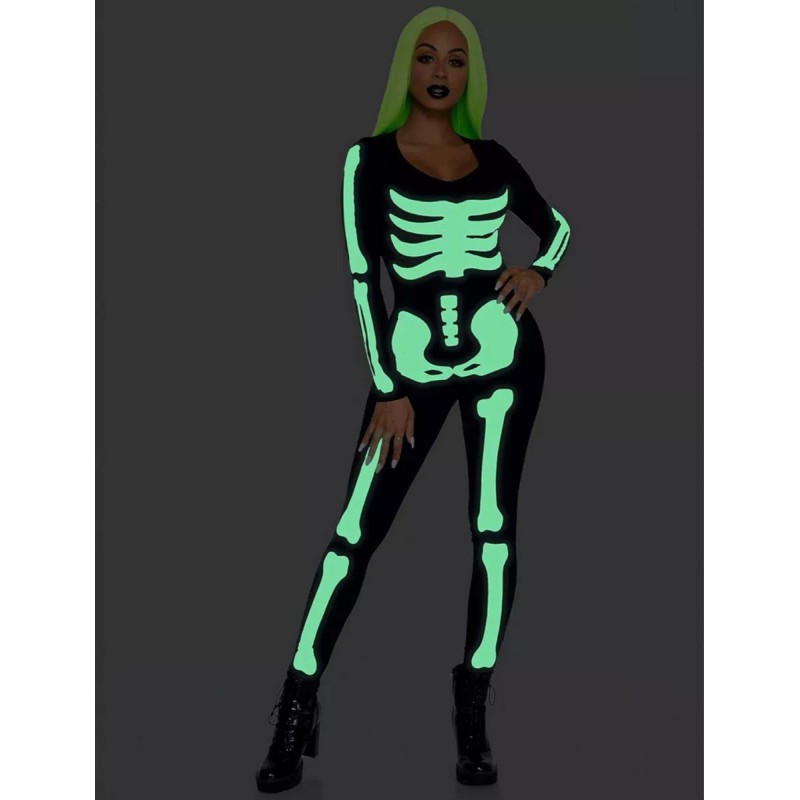 forolay Disfraz De Esqueleto Sexy Para Mujer Para Fiesta Hallowen