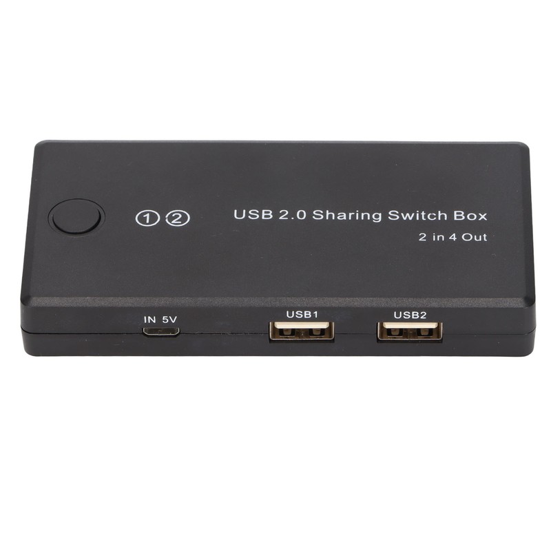 USB 2.0 Switch Selector 2 in 4 Out Great Compatibility