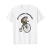 Off to Commit Tomfoolery Funny Frog Vintage Bicycle T-Shirt