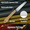 SUIZAN Small Hand Saw 5" Plastic Bamboo Blade - Compact