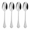 Oneida Marquette Fine Flatware Dinner Spoons, Set of 4,Silver