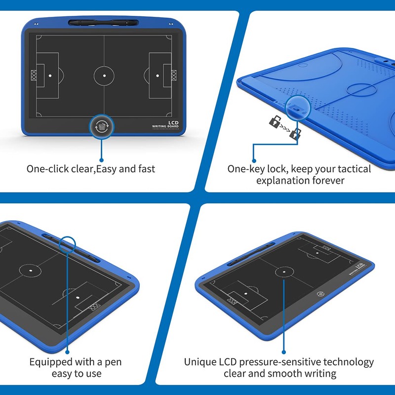 VNVDFLM LCD Basketball Coaching Board, Electronic Tactical Training Board,Basketball Coach