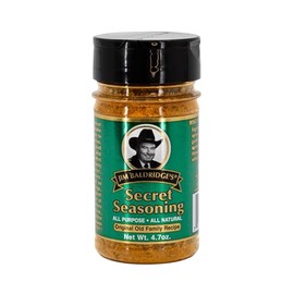 Jim Baldridge - All Purpose All Natural 4.7 Oz Secret Seasoning - Case of 12 - Gluten and MSG Free - Made in the USA