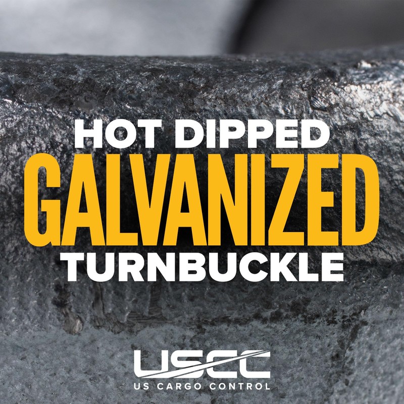 US Cargo Control Eye and Eye Turnbuckle, 1/2" x 12",