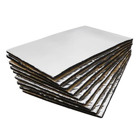 sourcing map 9 Pieces 14.4 sqft Sound Insulation Foam Mat Thermal Insulation Mat Insulation Mat 10 mm x 50 cm x 30 cm