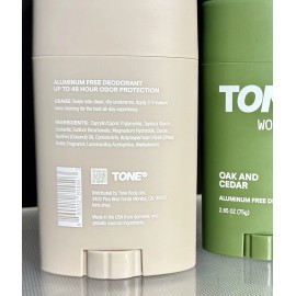 TONE DEODORANT VARIETY 2 PACK! THE COCONUT + The WOODLAND-Fresh for 48 + AL FREE