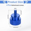 sourcing map 4Pcs M3x6 Aluminum Thumb Screws, 12x16mm(ODxH) Computer Case