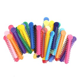 Angzhili 1040Pcs Dental Orthodontic Ligature Ties,O-Rings Elastic Placers for Braces Teeth(Multicolor)