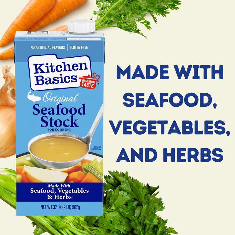 Kitchen Basics Seafood Stock - 32 oz Carton (Pack of