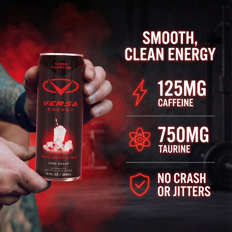 VERSA Energy by PEScience, Sugar Free Energy Drink, 125mg Caffeine,